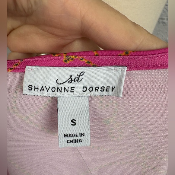 NWT Shavonne Dorsey pink bell sleeve top size S - Picture 7 of 7